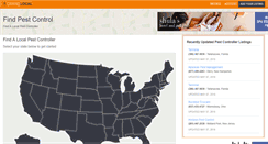 Desktop Screenshot of findpestcontrol.net